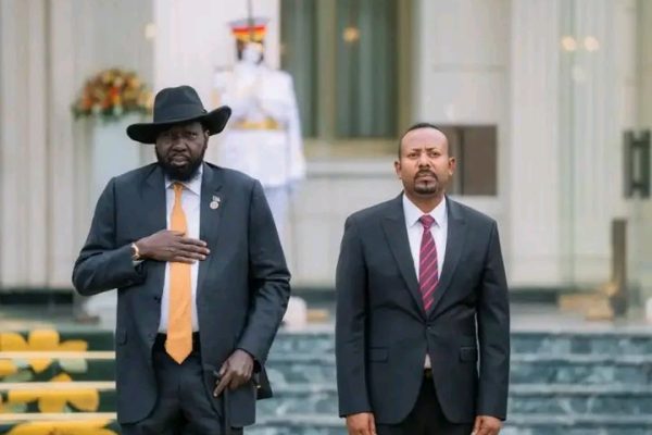 Abiy Axmed oo Addis Ababa ku qaabilay Madaxweynaha Koonfurta Suudaan