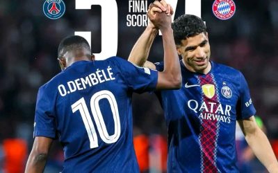 PSG Oo Ku Garaacday Bayern Munich Ciyaar Waali Ah 5–4