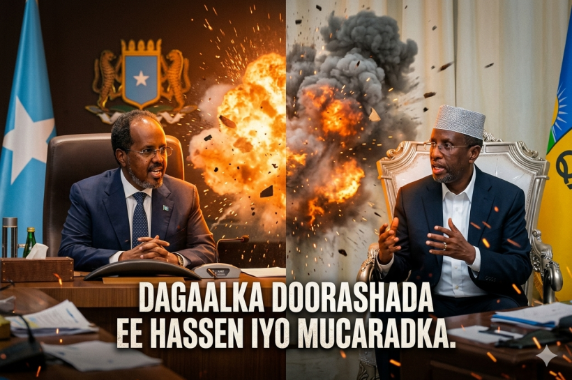 Dagaalka doorashada ee hassen sheikh maxamud iyo mucaradka