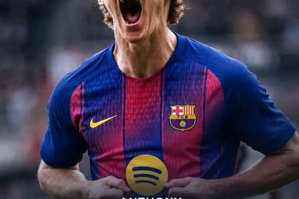 FC Barcelona ay si rasmi ah ugu dhawaatay heshiiska xiddiga garabka uga ciyaara Newcastle United F.C. ee Anthony Gordon